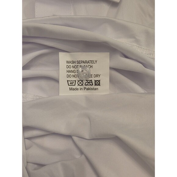 NWOT Collars & Co 3XL Featherweight Dress Collar Polo Shirt Solid White - Picture 6 of 7